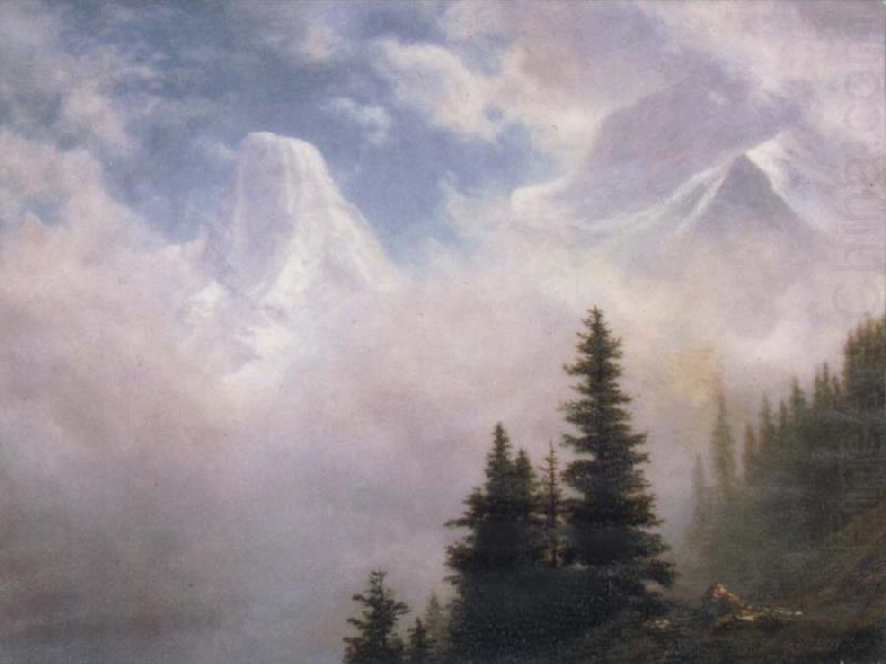 Albert Bierstadt High in the Mountains china oil painting image
